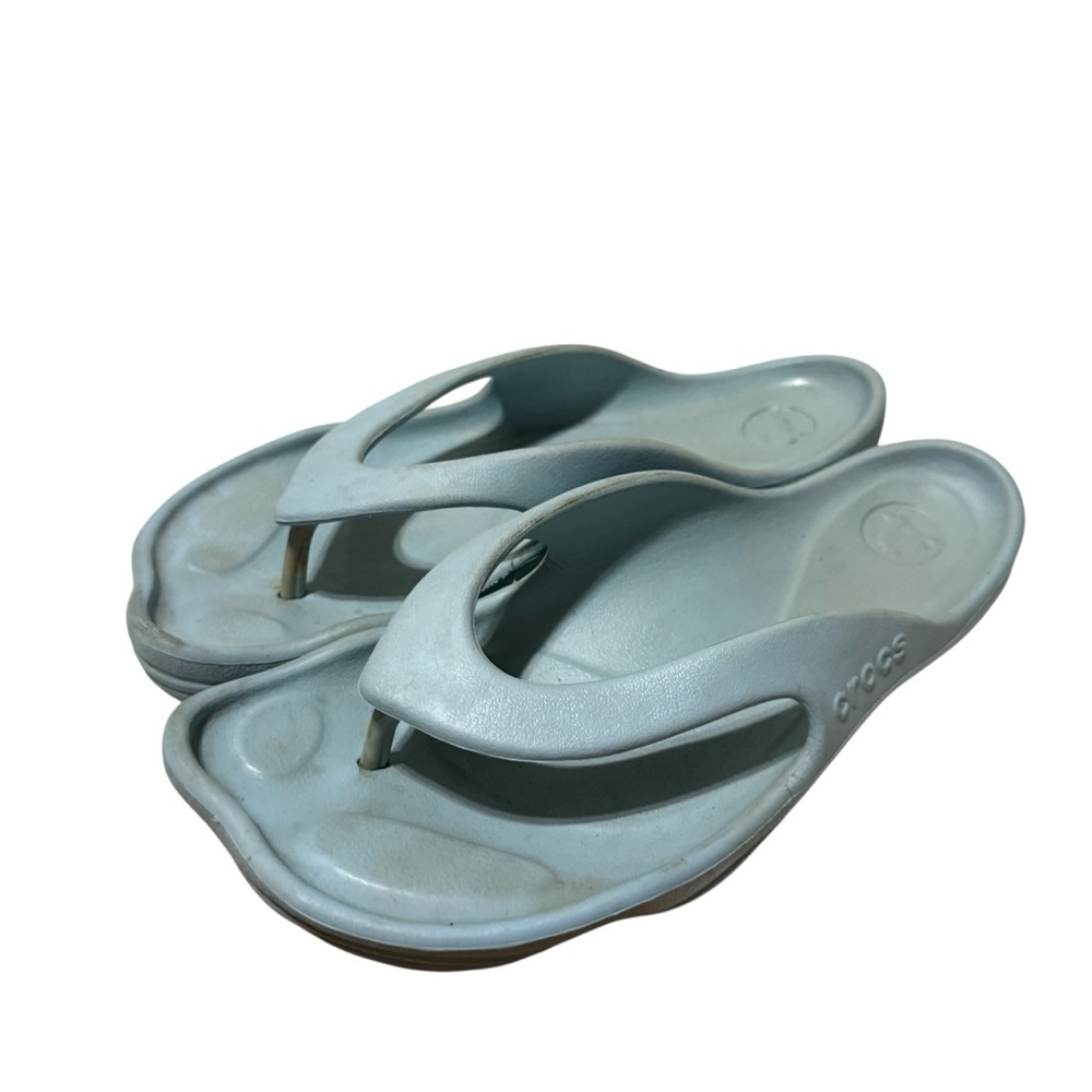 Crocs Flip Flop Sandals Light Blue Size Woman’s 8
